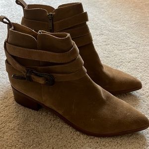Marc Fisher Western Suede Booties!